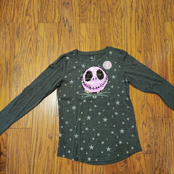 Nightmare Before Christmas sequin long sleeve - Picture 1 of 2